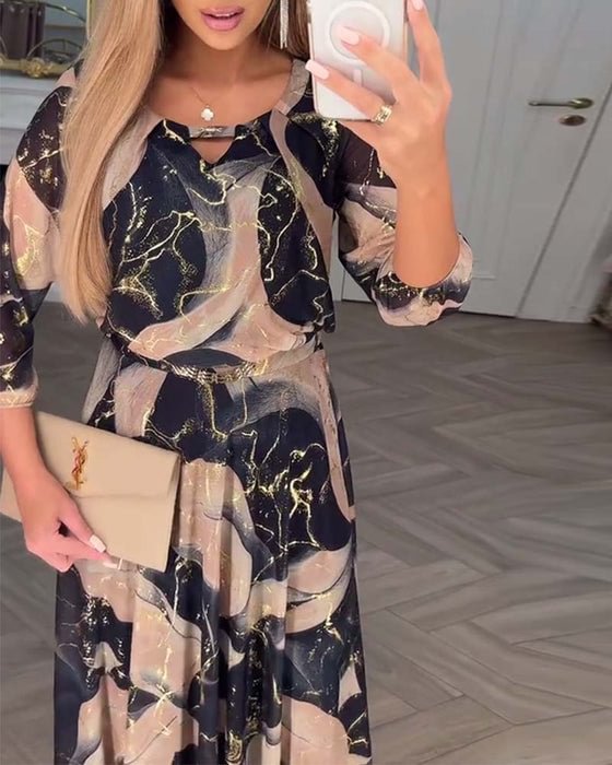 Stilvolles Chiffonkleid